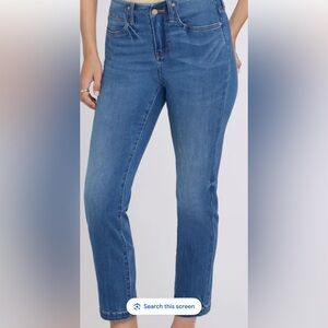 NYDJ hr Sheri slim Straight Leg opera Blue Jeans inseam 28”